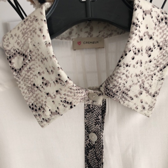 SNAKE PRINT FITTED COLOR SHIRT - Picture 2 of 4